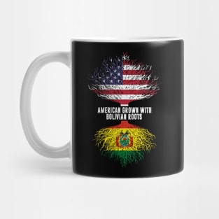 American Grown with Bolivian Roots USA Flag Mug